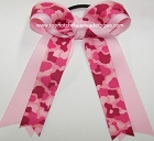 Camouflage Hot Pink Ponytail Bow